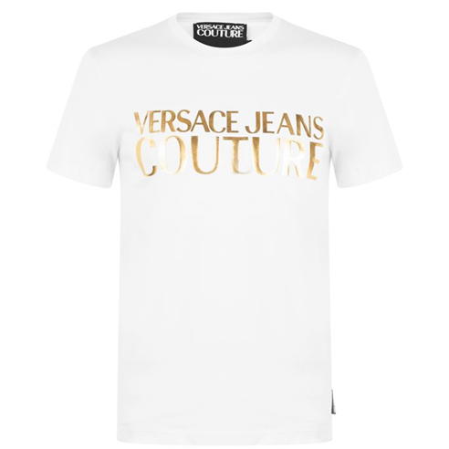 VERSACE JEANS COUTURE - Gold Logo T Shirt