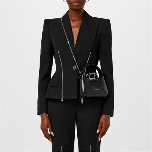 ALEXANDER MCQUEEN - Alex Strctr zip blzr Ld34