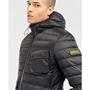 Black BK91 - Barbour International - Racer Ouston Hooded Quilted Jacket
