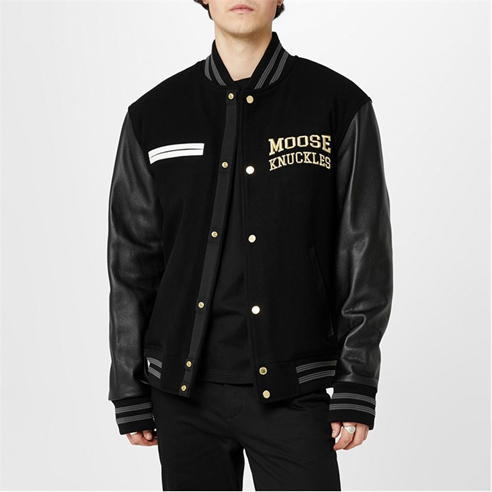 MOOSE KNUCKLES - Moose Gold Varsity Bomber