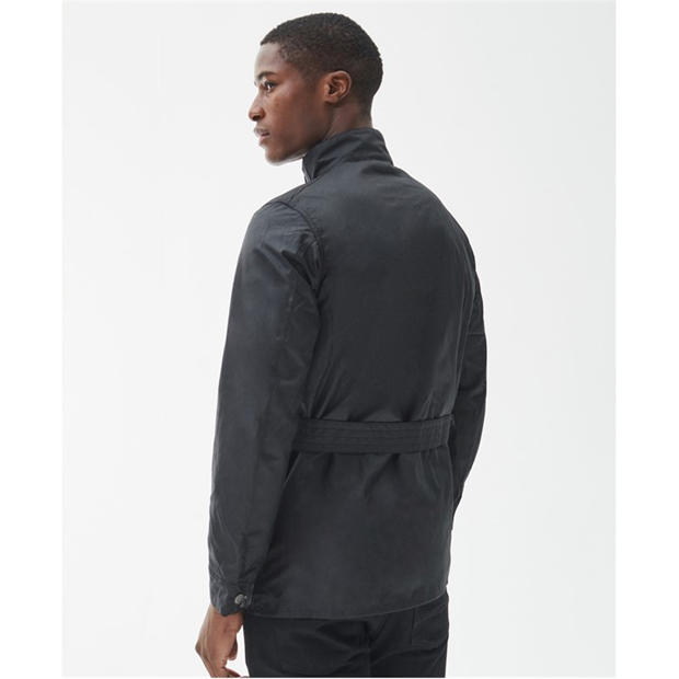 barbour international slim wax jacket