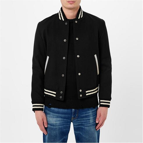 SAINT LAURENT - University Teddy Bomber Jacket