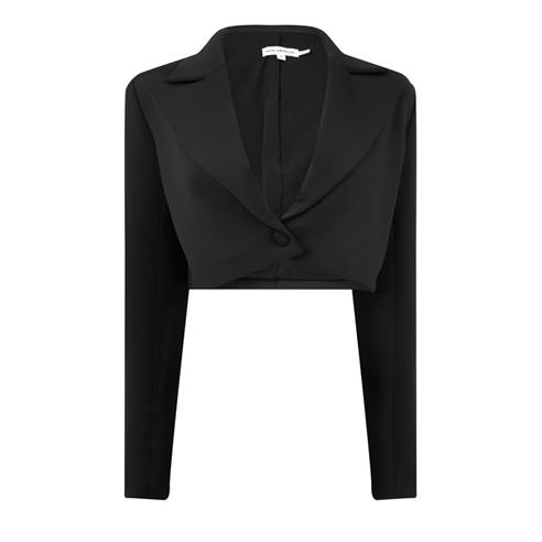 GOOD AMERICAN - Scuba Cropped Blazer