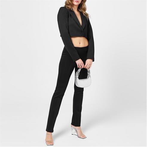 GOOD AMERICAN - Scuba Cropped Blazer