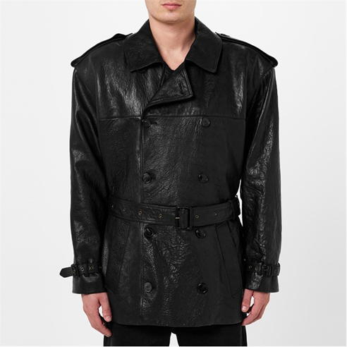 SAINT LAURENT - Saint Leather Trench Sn34