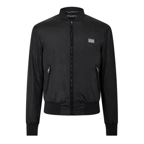 DOLCE AND GABBANA - Silver Plate Bomber Jacket