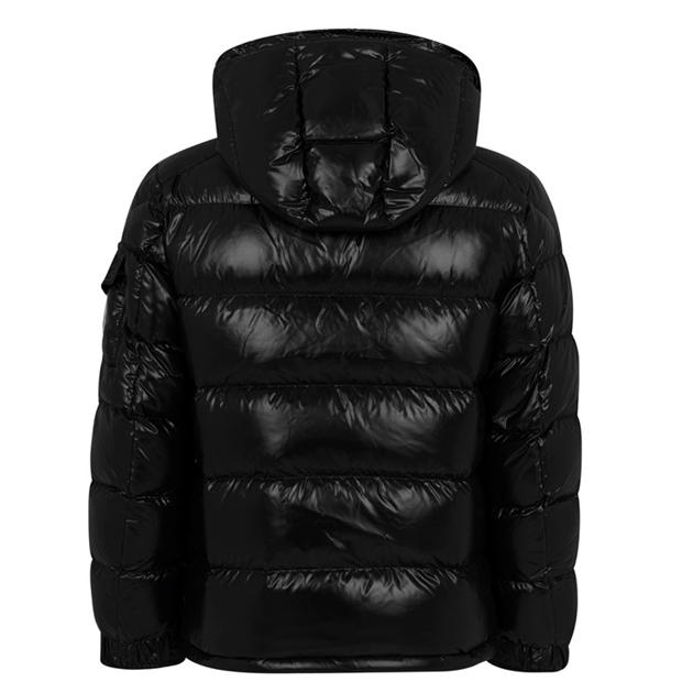Black moncler coat hotsell
