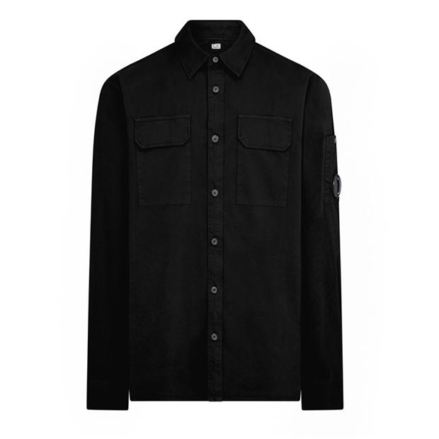 Black cp company overshirt clearance