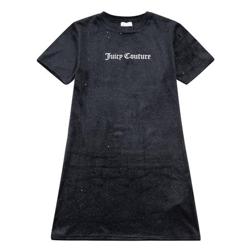 JUICY COUTURE - Girls Glitter Velour Dress