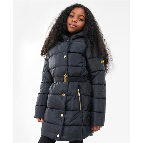 Barbour International - Girls Track Line Quilted Jacket
