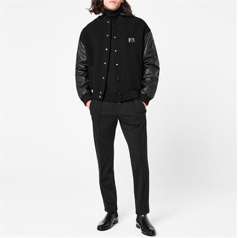 DOLCE AND GABBANA - Plate Varsity Bomber Jacket