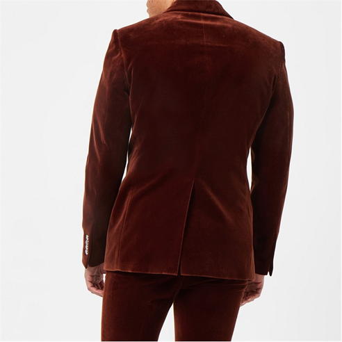 PALM ANGELS - Single Breasted Velvet Blazer