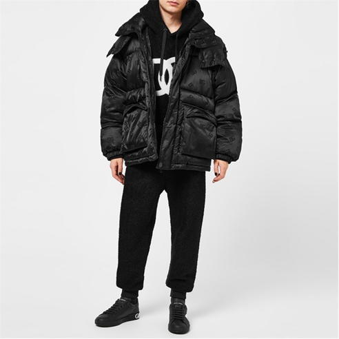 DOLCE AND GABBANA - Logo Pufffer Jacket