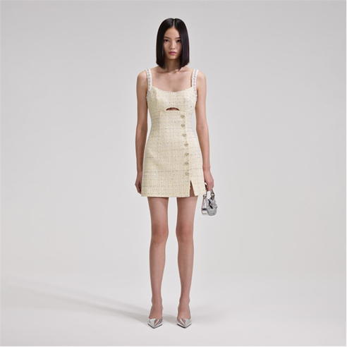SELF PORTRAIT - Boucle Diamante Mini Dress