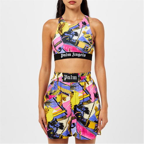 PALM ANGELS - Miami Floral Print Sport Top