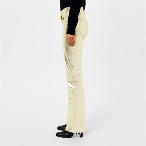 PALM ANGELS - Laminated Leather Trousers
