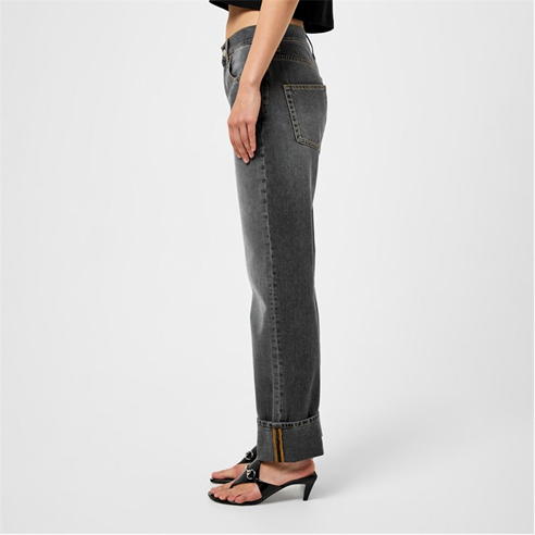 GUCCI - Denim Trouser With Retro Square Crystal G