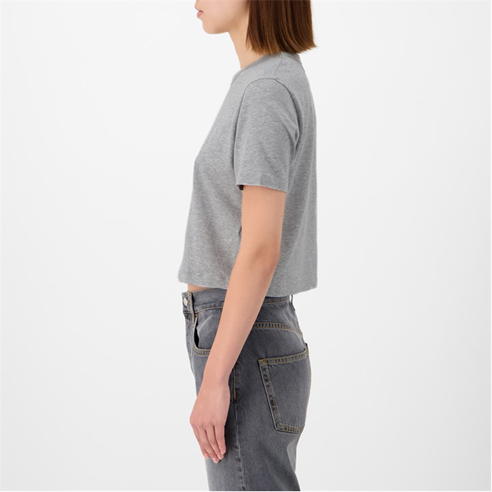GUCCI - Cropped T-Shirt With Crystal G Logo