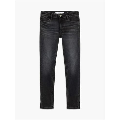 Calvin Klein Jeans - SKINNY MR SLIT OPTIC BLACK