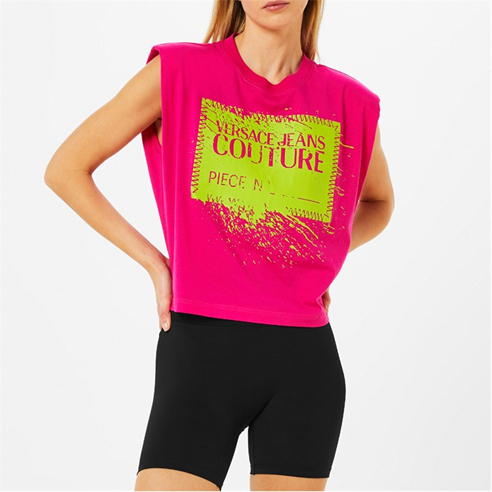 VERSACE JEANS COUTURE - VJC Logo Crop Vest Ld34