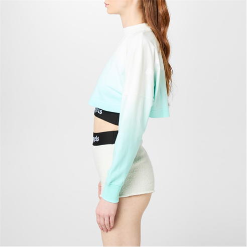 PALM ANGELS - Gradient Cropped Overlogo T-Shirt