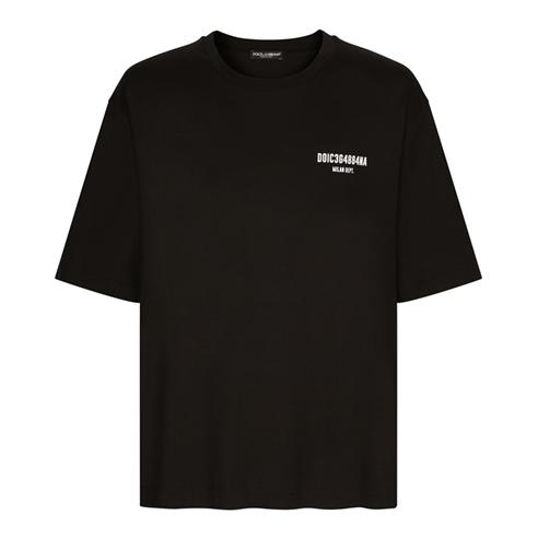 DOLCE AND GABBANA - Dg Vib3 Patch Cotton Jersey T-Shirt