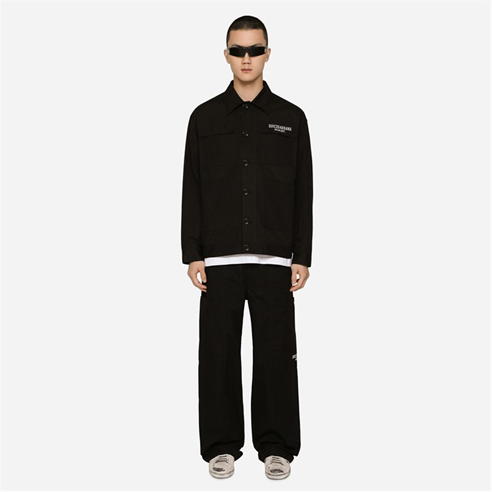 DOLCE AND GABBANA - Dg Vib3 Embroidered Long Faille Jacket