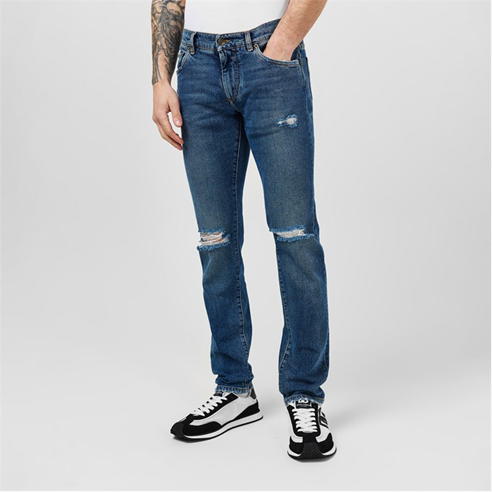 DOLCE AND GABBANA - Ripped Jeans