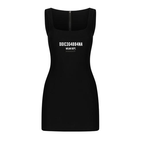 DOLCE AND GABBANA - Dg Vib3 Stretch Jersey Mini Dress