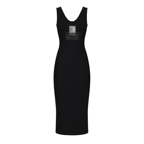 DOLCE AND GABBANA - Dg Vib3 Sleeveless Stretch Jersey Midi Dress