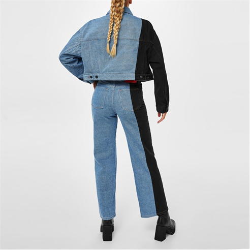 Hugo - Contrast Panel Straight Jeans