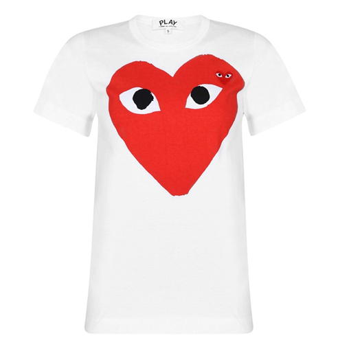 COMME DES GARCONS PLAY - Double Heart T Shirt