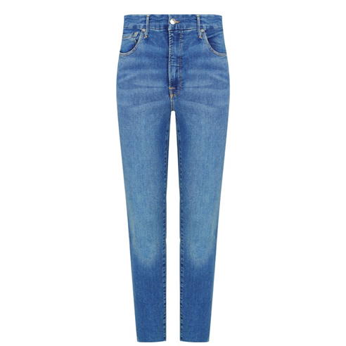 GOOD AMERICAN - Good Waist Crop Raw Hem Jean
