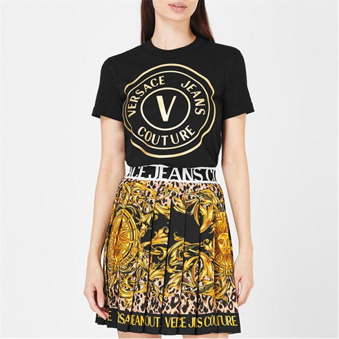 VERSACE JEANS COUTURE - Round Logo T Shirt