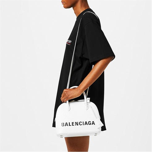 BALENCIAGA - Political Embroidered Logo Oversized T Shirt