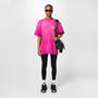 Pink 5282 - BALENCIAGA - Political Embroidered Logo Oversized T Shirt