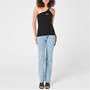 Black 1001 - OFF WHITE - Asymmetrical Tank Top