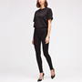 Rinsed Black - 7 For All Mankind - Slim Illusion Skinny Jeans