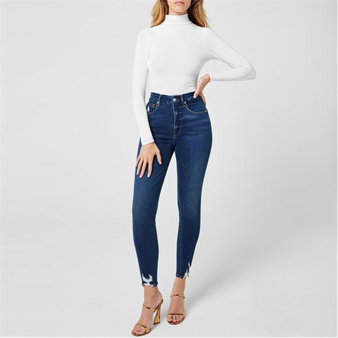 GOOD AMERICAN - Cropped Skinny Jeans