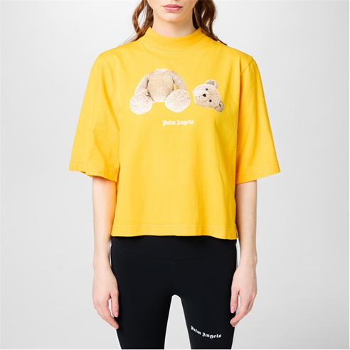 PALM ANGELS - Bear Crop T Shirt