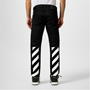 Black 1001 - OFF WHITE - Diagonal Printed Jeans