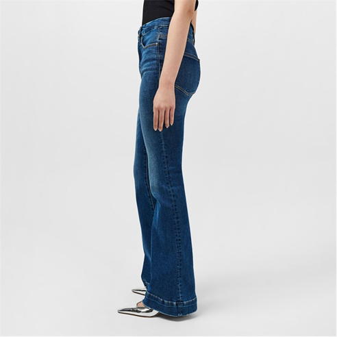 GOOD AMERICAN - Good Leg Flare Deep V Back Jean
