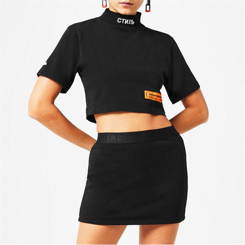 HERON PRESTON - Ctnmb Turtleneck Crop Top