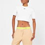 White 0110 - OFF WHITE - Logo Crop T Shirt