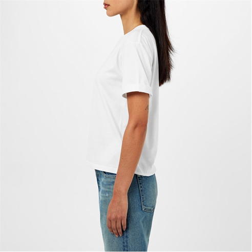 SAINT LAURENT - Crew Neck Logo T Shirt