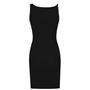 Black 1001 - OFF WHITE - Basic Rib Dress