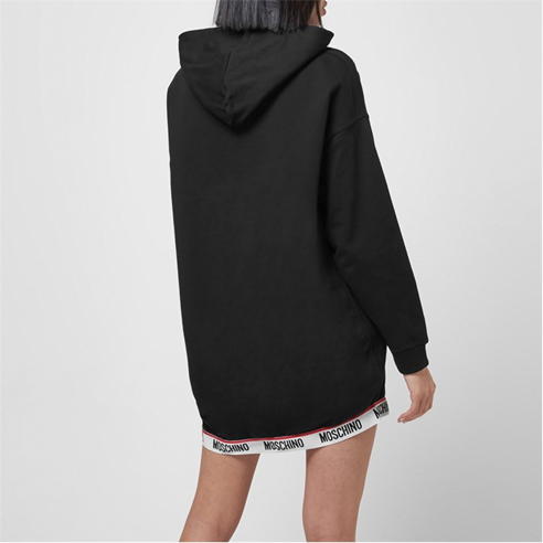 MOSCHINO - Hooded Sweatshirt Dress