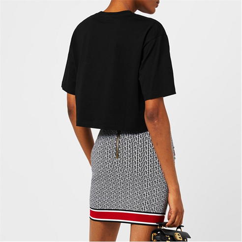 BALMAIN - Cropped Logo T Shirt
