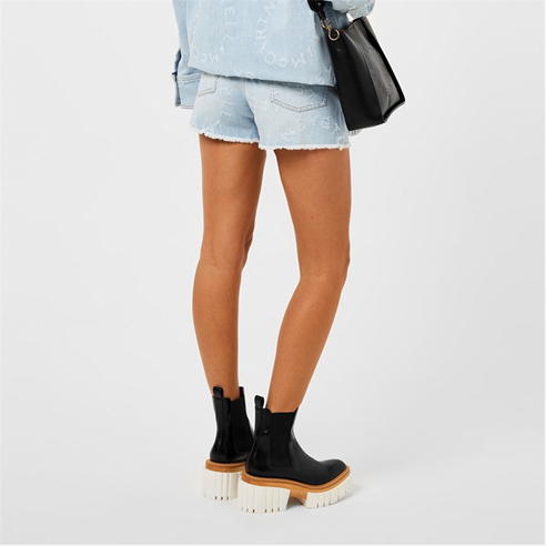 STELLA MCCARTNEY - Logo Denim Shorts