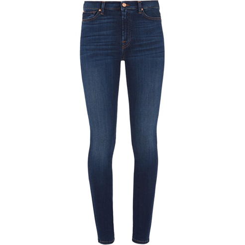 7 FOR ALL MANKIND - High Waist Skinny Jeans